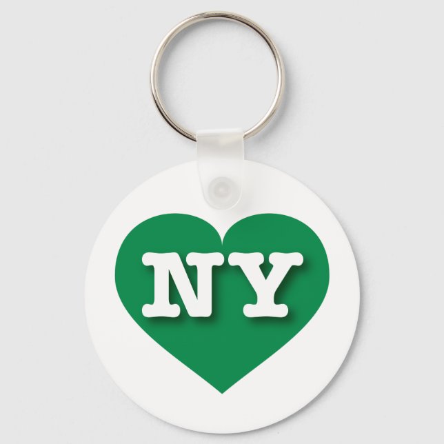 Chaveiro New York Green Heart - Eu amo NY (Frente)