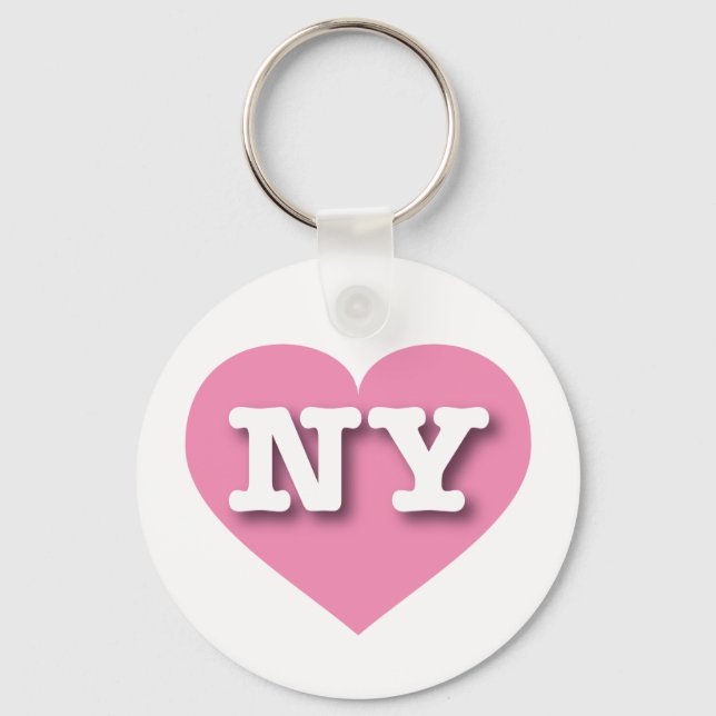Chaveiro New York Pink Heart - Eu amo NY (Frente)