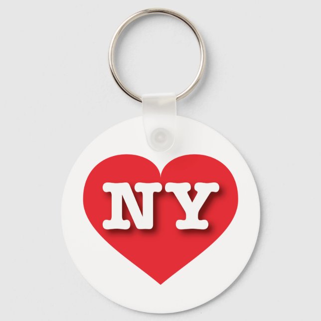Chaveiro New York Red Heart - Eu amo NY (Frente)