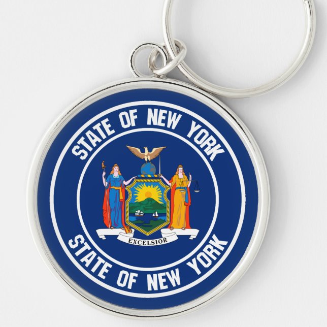 Chaveiro New York Round Emblem (Frente)