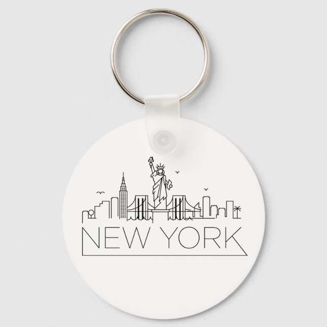 Chaveiro New York Stylized Skyline (Frente)