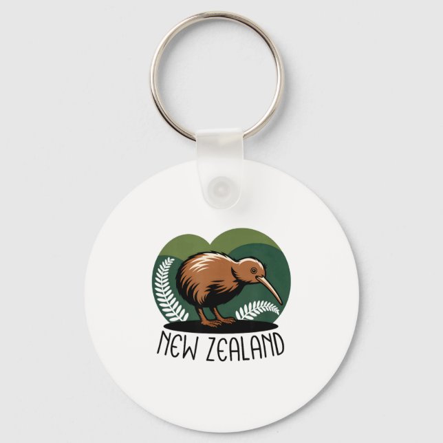 Chaveiro New Zealand Kiwi Bird  (Frente)