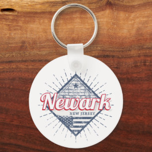 Chaveiro Newark City New Jersey EUA Vintage EUA