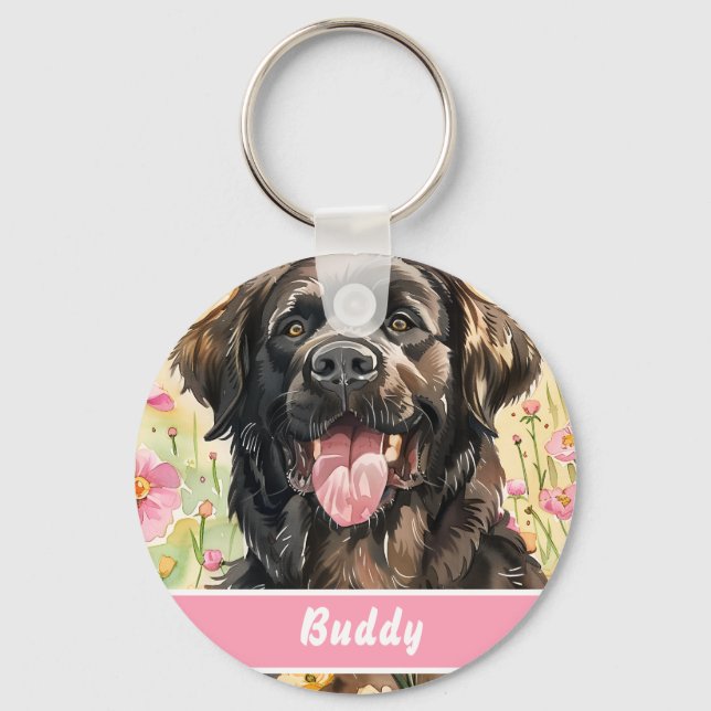 Chaveiro Newfoundland Dog Tag – Custom Info (Frente)