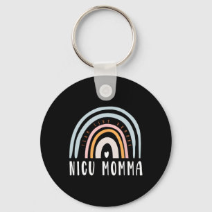 Chaveiro Nicu Momma Retro Boho Arco-Íris Colorido Nicu Mãe