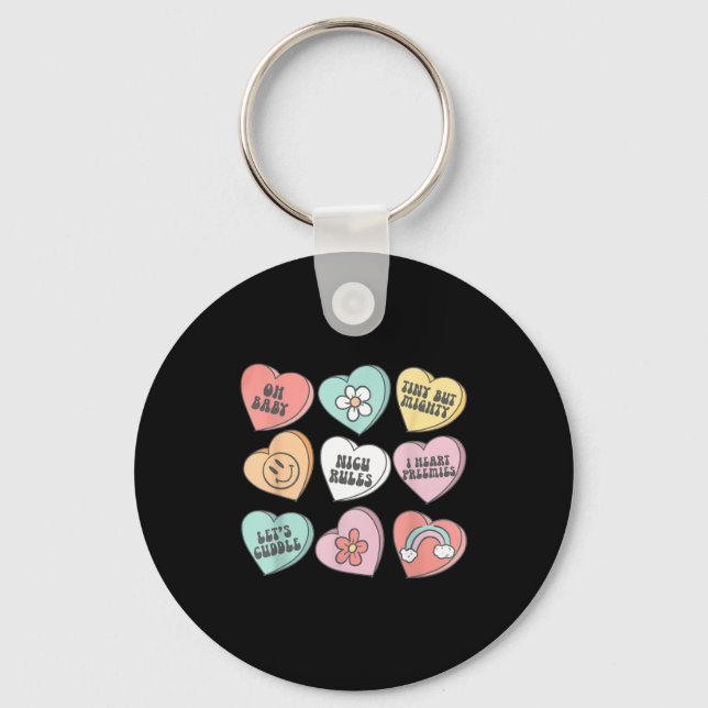 Chaveiro Nicu Nurse Valentine's Day Heart Candy Neonatal Ic (Frente)