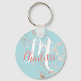 Chaveiro Niece para ser presente Trendy Marble Bright Blue 