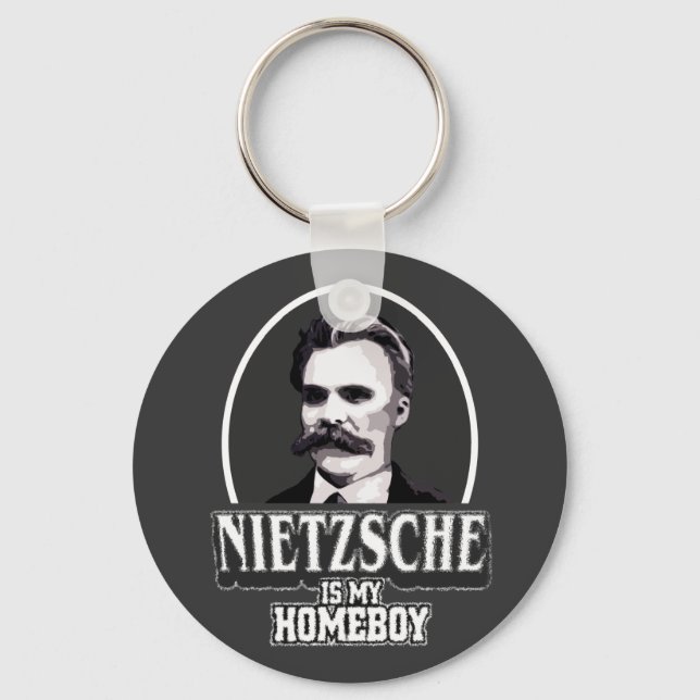 Chaveiro Nietzsche É Meu Ficar em casa (Frente)