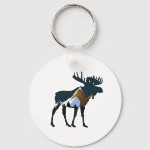 Chaveiro Night Forest Moose