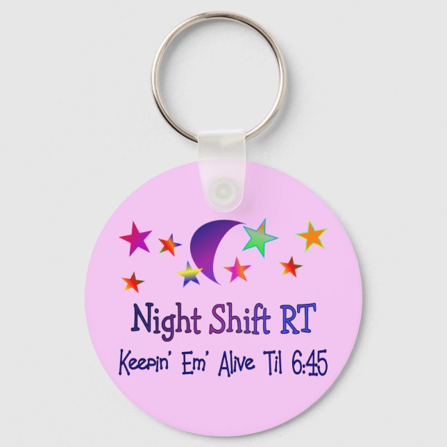 Chaveiro Night shift RT--Funny Respiratory Therapy Gifts (Frente)