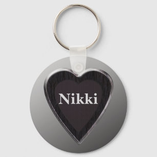 Chaveiro Nikki Heart Keychain por 369MyName