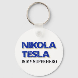 Chaveiro Nikola Tesla É Minha Super-Herói