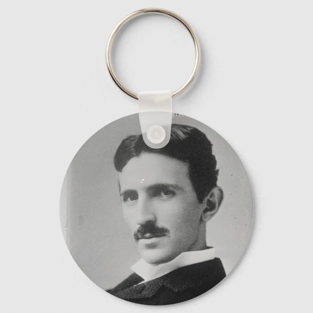 Chaveiro Nikola Tesla Portrait (Frente)