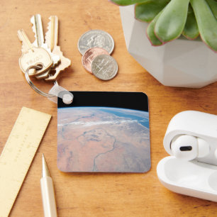 Chaveiro Nile River Winding Para Baixo Ao Lado Do Mar Verme