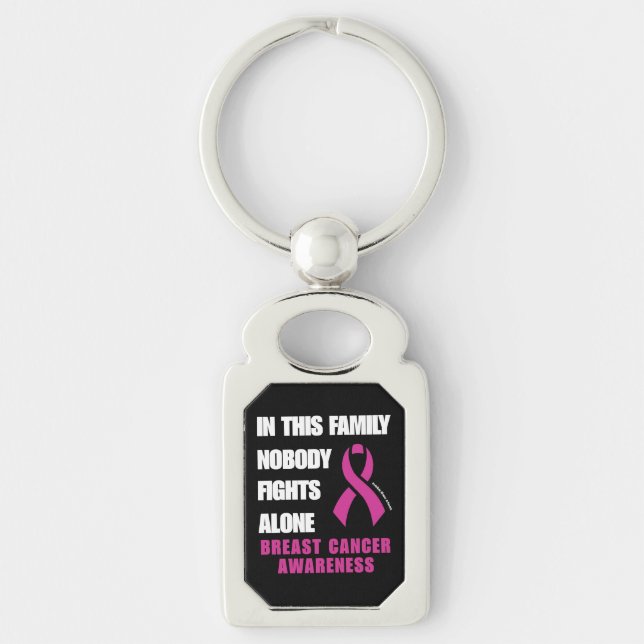 Chaveiro NINGUÉM LUTA SOZINHO...Cancer (Frente)