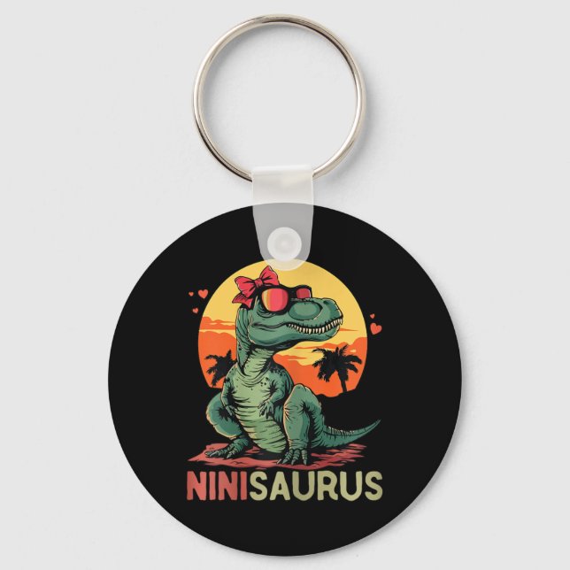 Chaveiro Ninisaurus Dino Dinossauro Nini-saurus T-rex Mãe (Frente)