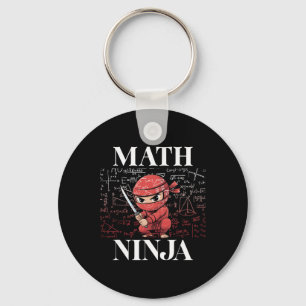 Chaveiro Ninja de Matemática Álgebra Cálculo Estudante de M