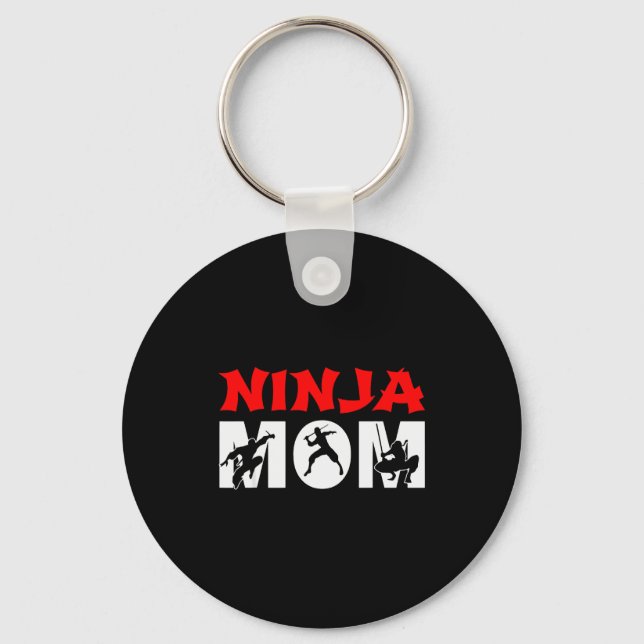 Chaveiro Ninja Mom Funny Ninja Mom For Women  (Frente)