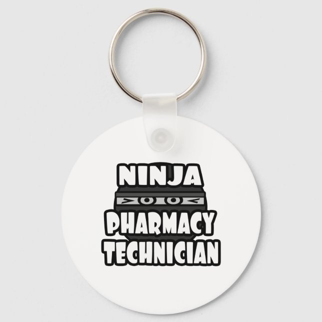 Chaveiro Ninja Pharmacy Technician (Frente)