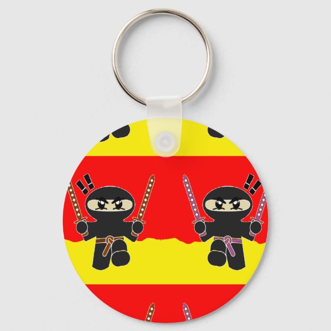 Chaveiro Ninjas raivosos (Frente)
