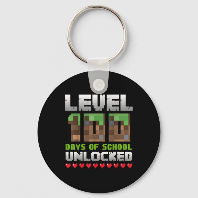 Chaveiro Nível 100 Dias De Pixel 100 De Jogos Desbloqueados (Frente)