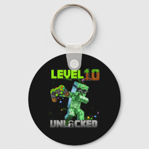 Chaveiro Nível 10 desbloqueado - Birthday Boy Pixel Gamer 1