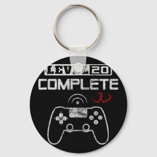 Chaveiro Nível 20 20 completo Aniversário do casamento Mulh