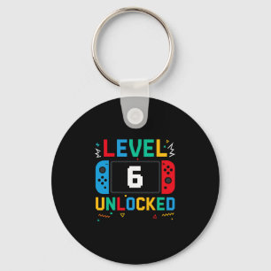Chaveiro Nível 6 Desbloqueado Aniversário Vídeo Gamer 6º An