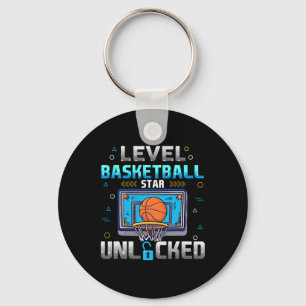 Chaveiro Nível Estrela de Basquete Desbloqueado Gamer Menin