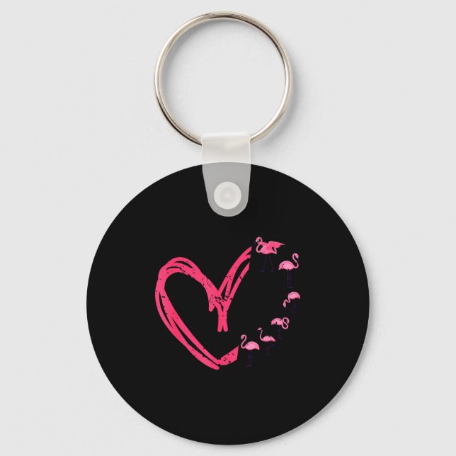 Chaveiro Nk Animal Valentines Day Gift Flamingo  (Frente)