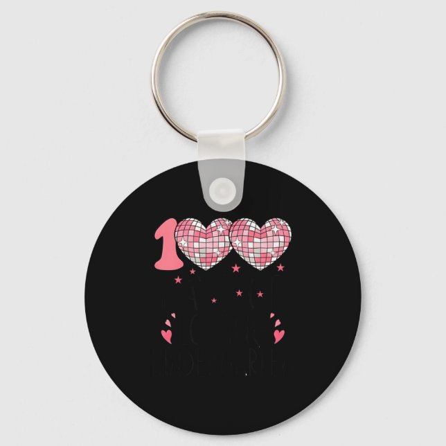 Chaveiro Nk Heart Kindergarten Valentine 100 Days For Girl  (Frente)