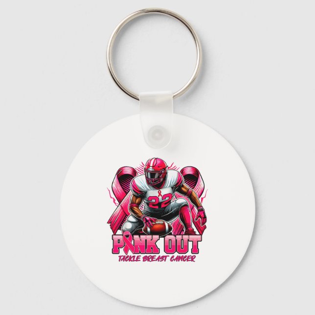 Chaveiro Nk Out Tackle Breast Cancer Awareness Football Men (Frente)