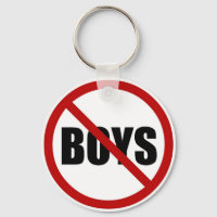 No Boys Allowed Icon Keychain