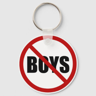 Chaveiro No Boys Allowed Icon Keychain
