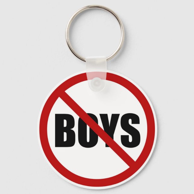 Chaveiro No Boys Allowed Icon Keychain (Frente)