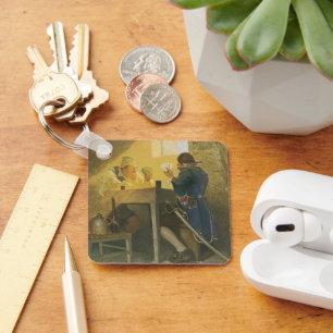 Chaveiro No Cartões da Gaiola de Cluny pela NC Wyeth