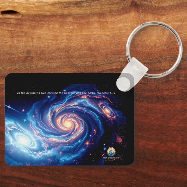 Chaveiro No começo, Deus e Criação Verso (Frente)