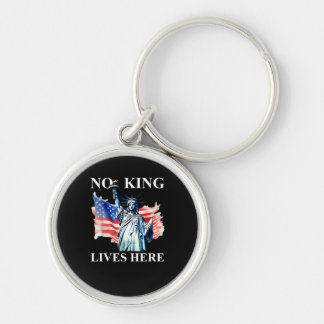Chaveiro No King Lives in America Freedom Flag Patriotic