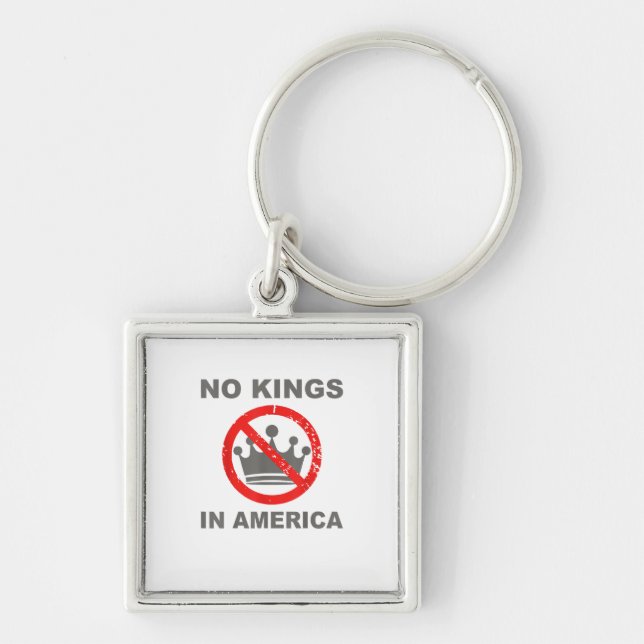 Chaveiro No Kings In America Patriotic Casual (Frente)