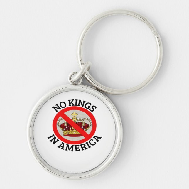Chaveiro No Kings In America Patriotic Style (Frente)