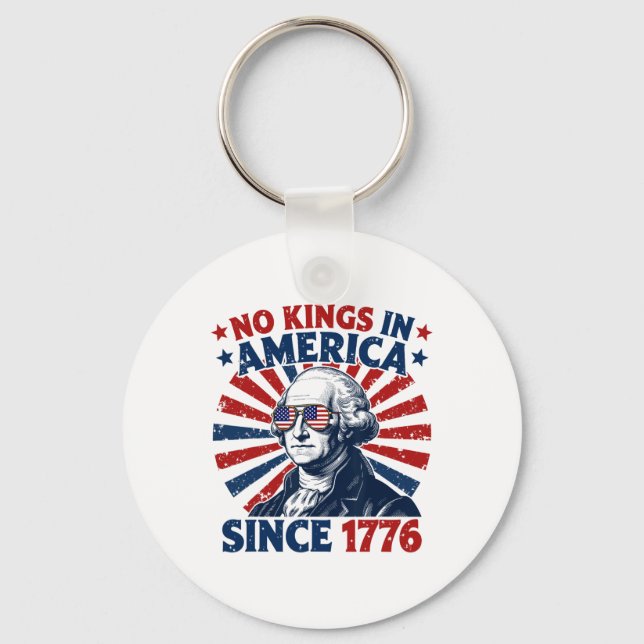 Chaveiro No Kings In America Since 1776 Distressed Flag Usa (Frente)