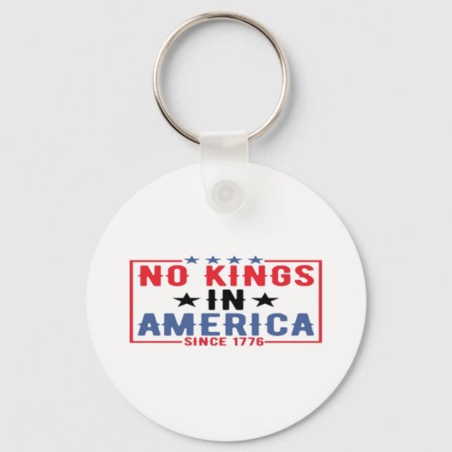 Chaveiro No Kings In America Since 1776 Patriotic Independe (Frente)