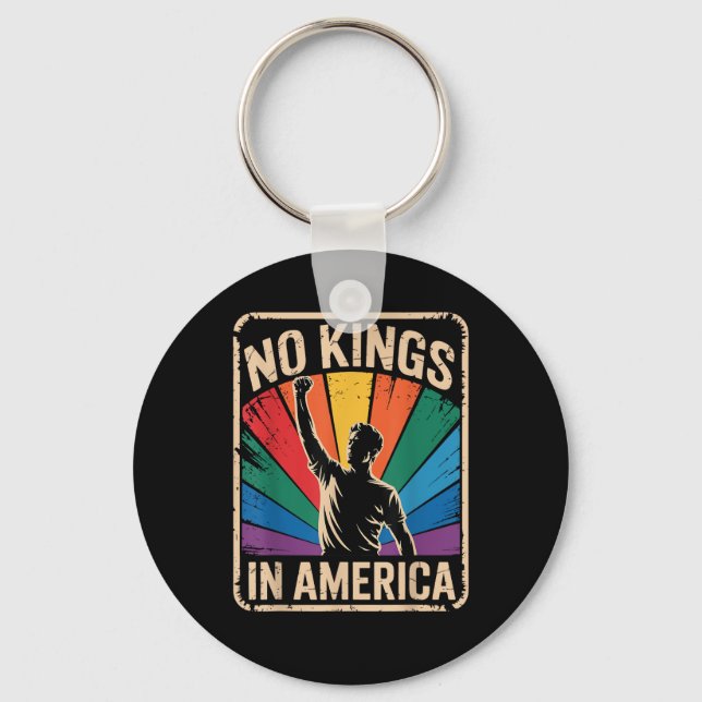 Chaveiro No Kings In America Since 1776 Patriotic Style (Frente)