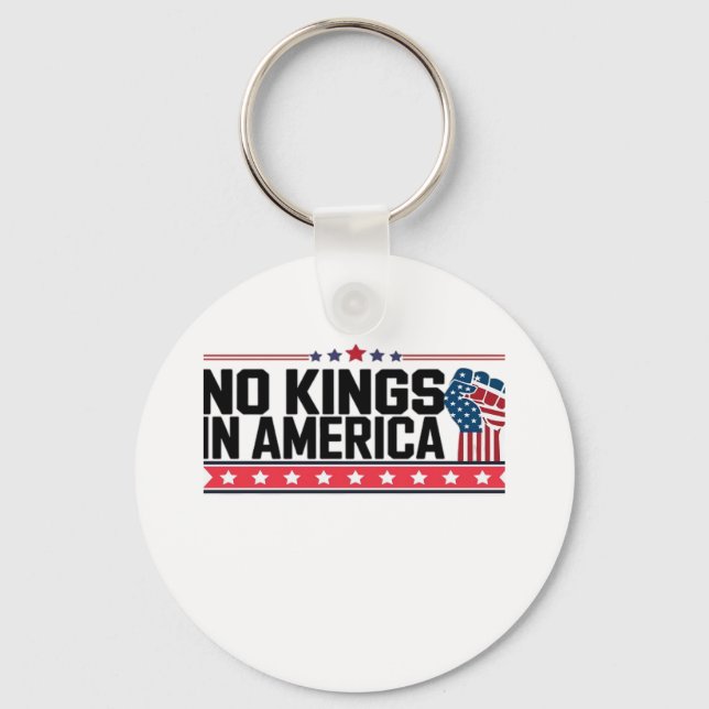 Chaveiro No Kings In America USA Minimal Clean (Frente)