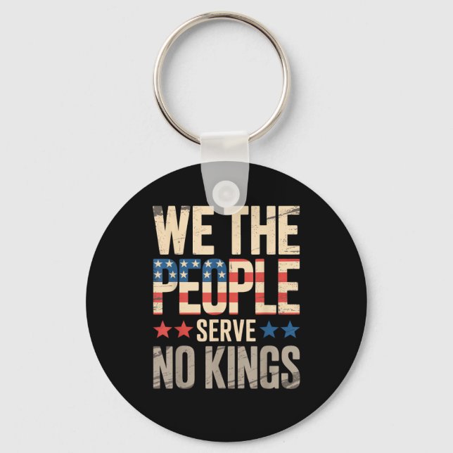 Chaveiro No Kings In America We The People (Frente)