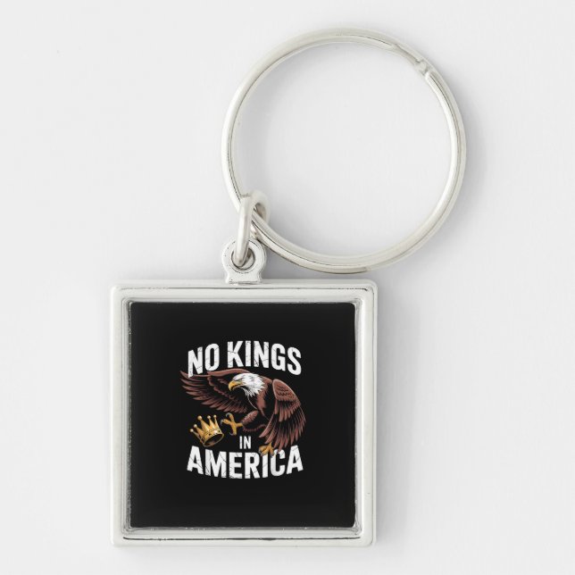 Chaveiro No Kings In America We The People Patriotic Style (Frente)