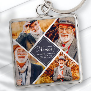 Chaveiro No Loving Memory Modern Multi Photo Template