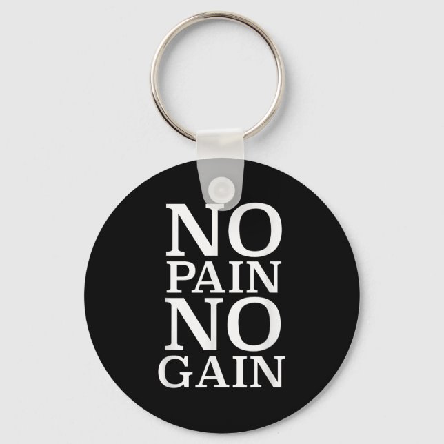 Chaveiro No Pain No Gain Motivation  (Frente)