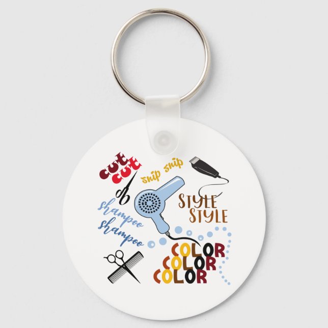 Chaveiro No Salão Do Cabelo (Frente)