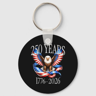 Chaveiro No Verso Águia e Bandeira 250 Anos 1776-2026 250º